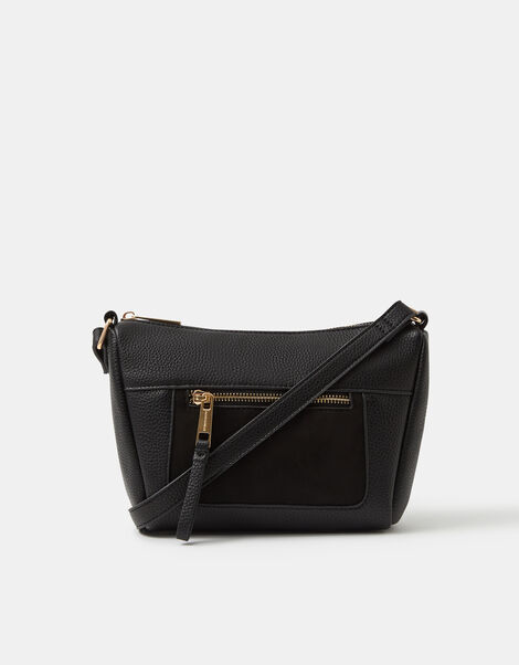 Double Zip Crossbody Bag, , large