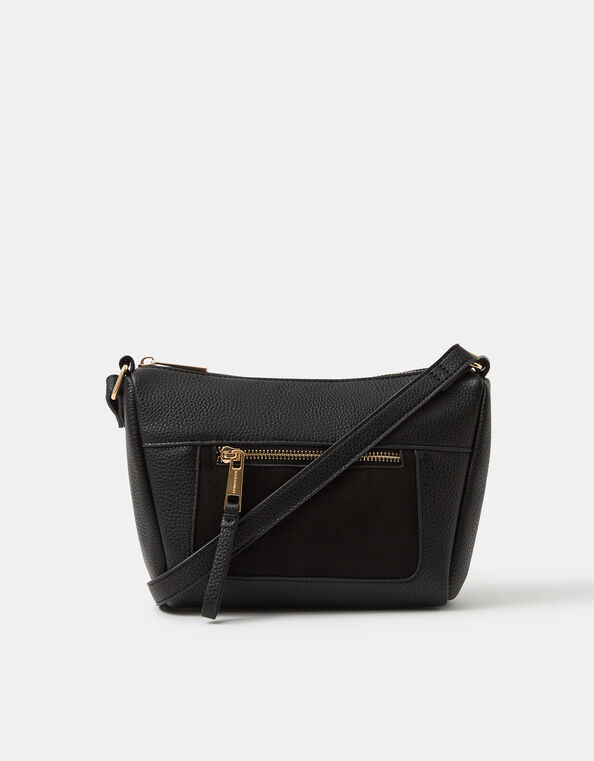 Double Zip Crossbody Bag, , large
