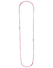 Skinny Beaded Rope Necklace, , large