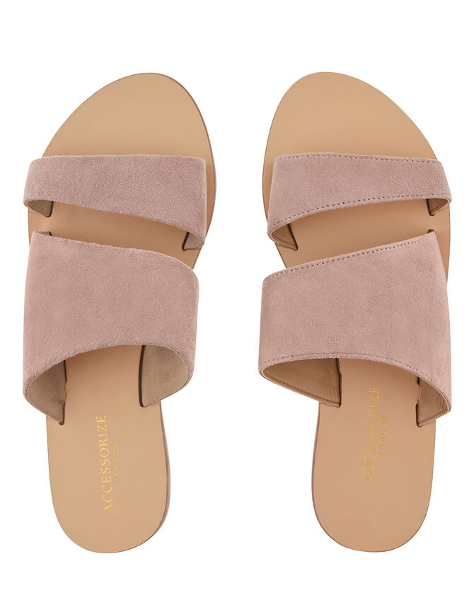 Moscow Suede Sliders, Pink (PINK), large