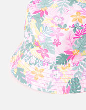 Girls Tropical Reversible Bucket Hat, Multi (BRIGHTS-MULTI), large