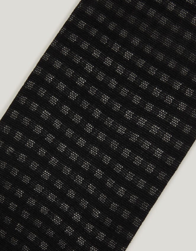 Gingham Tights, Black (BLACK), large