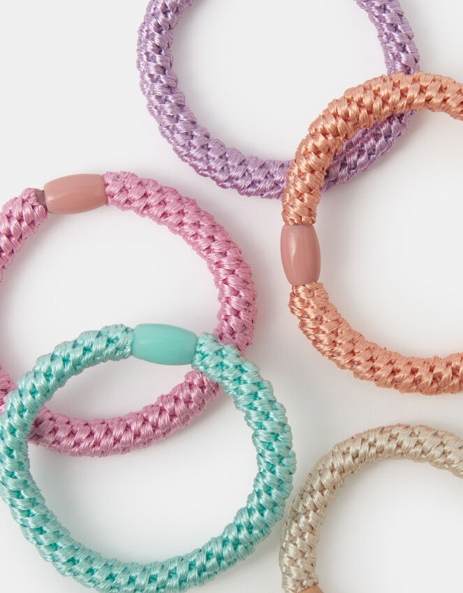 5-Pack Pastel Cord Hair Bands, , large