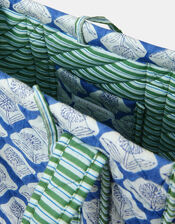 Small Dandelion Print Quilted Tote Bag, , large