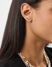 15-Pack Gemstone Marquise Stud Earrings, , large