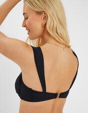 Buckle Bikini Top, Black (BLACK), large