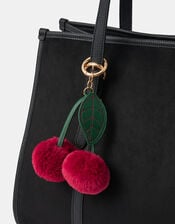 Pom Pom Cherry Bag Charm, , large