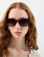 Tort Cat Eye Sunglasses, , large