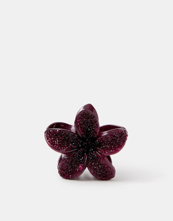 Sparkle Tropical Flower Claw Clip, , large