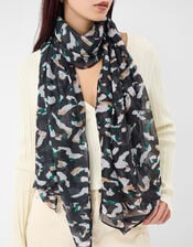 Lightweight Animal Print Scarf, , large