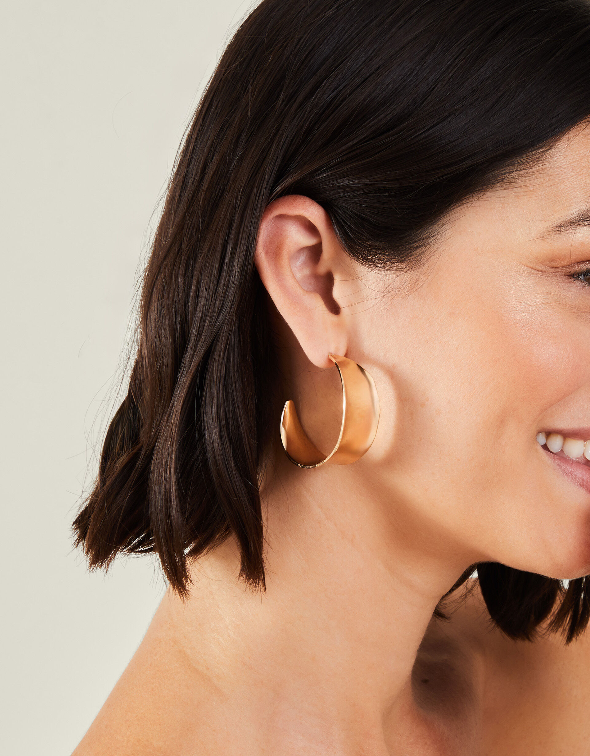 Wide hoop earrings top