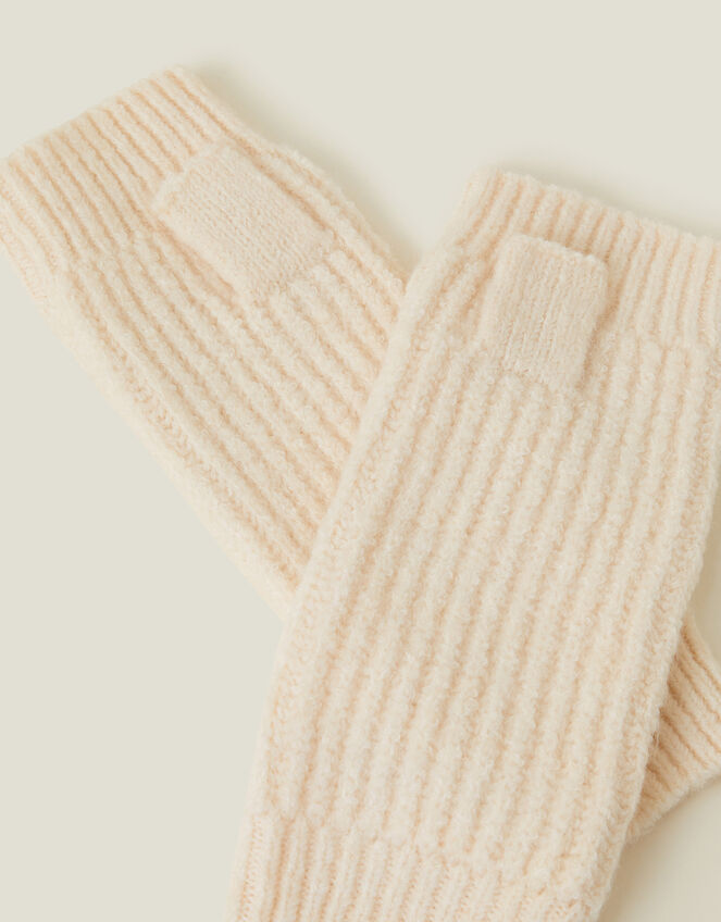 Knitted Cut Off Gloves, , large