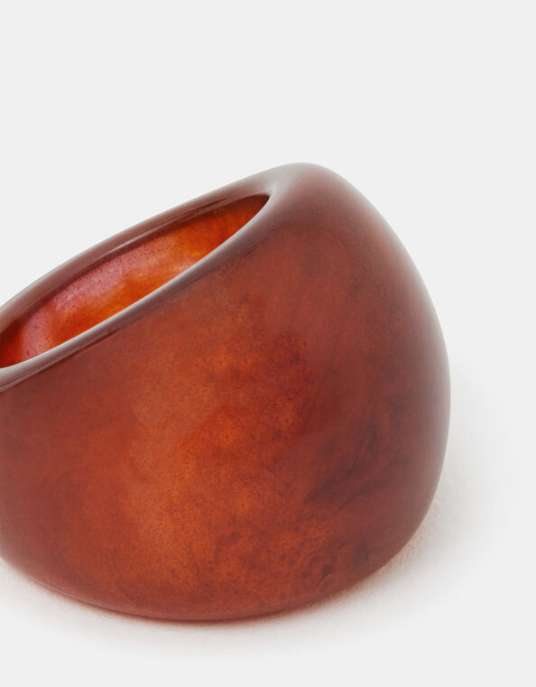 Marble Resin Ring, Brown (BROWN), large