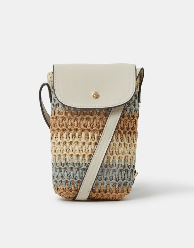 Raffia Phone Bag, , large