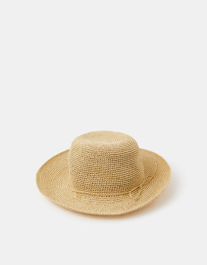Straw Bucket Hat Natural, , large