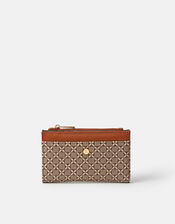 Slimline Geometric Print Purse, , large
