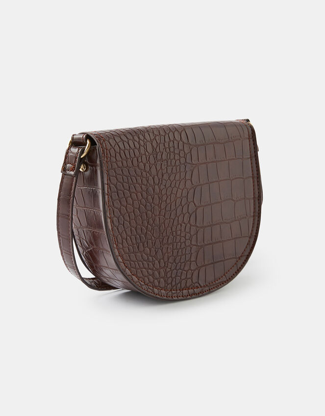 Sophia Croc Cross-Body Bag, , large