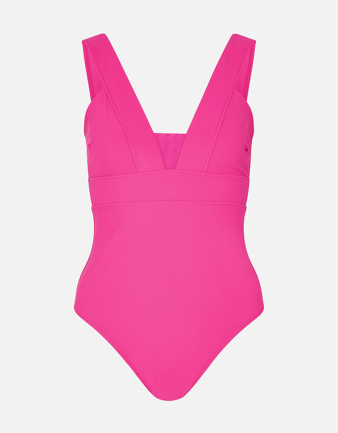Lexi Plunge Shaping Swimsuit Pink | Swimsuits | Accessorize UK