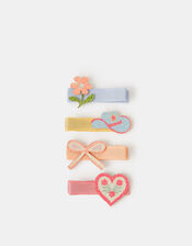 4-Pack Girls Western Hair Clips, Multi (PASTEL MULTI), large