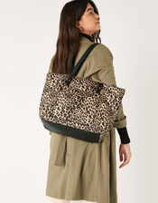 Accessorize London Lakshmi Leopard Foil Print Tote Bag