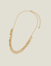 Tiny Leaf Charm Necklace, , large