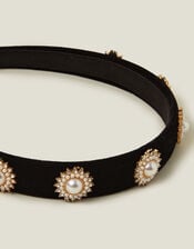 Pearl and Gem Headband, , large