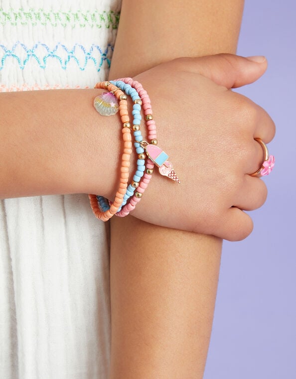3-Pack Girls Ice Cream Charm Bracelets, , large