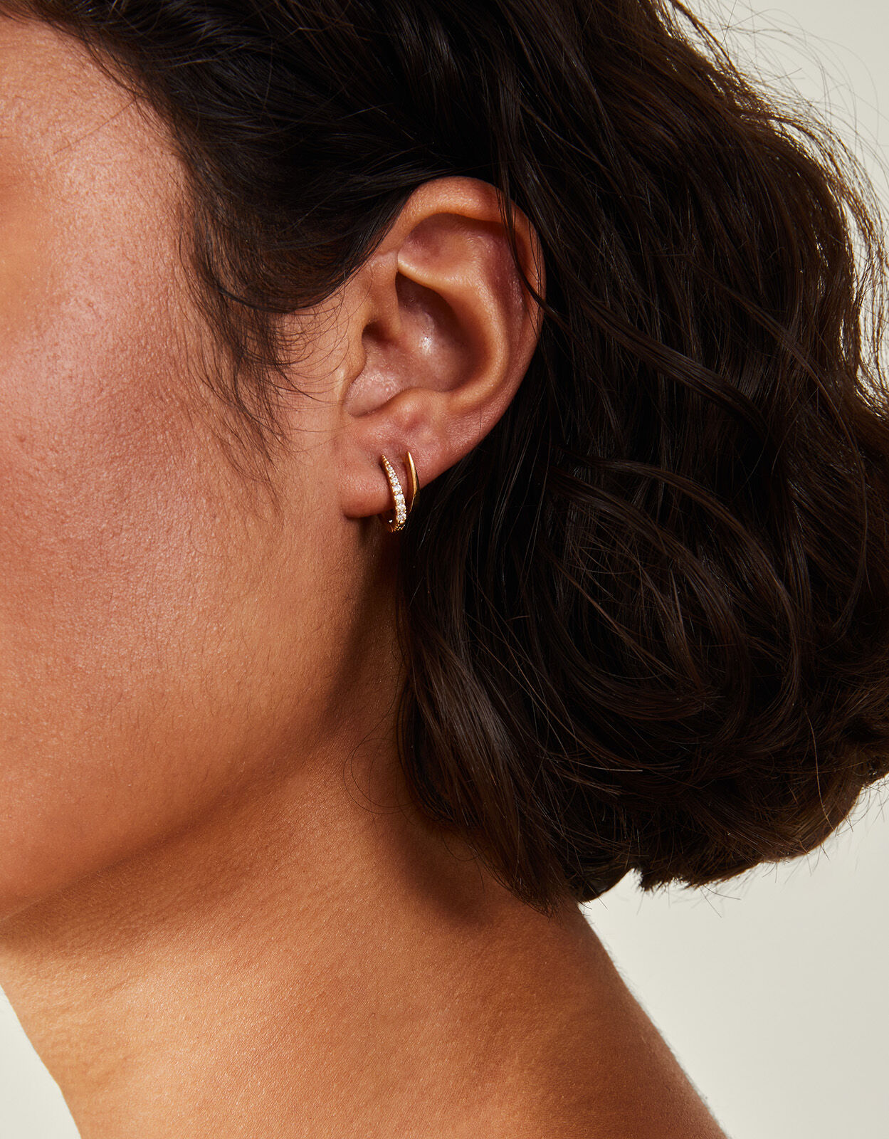 Pointed hoop earrings sale