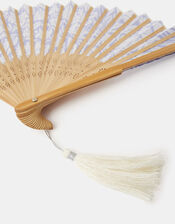 Floral Print Foldable Fan, , large