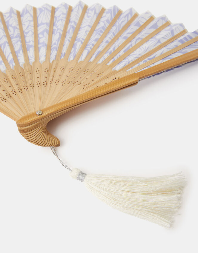 Floral Print Foldable Fan, , large