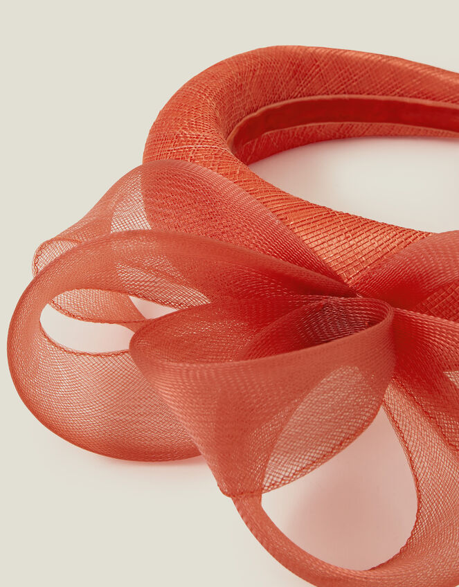 Beatrice Occasion Headband , Orange (ORANGE), large