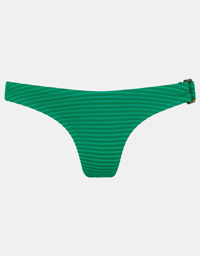 Textured Bikini Bottoms, Green (GREEN), large