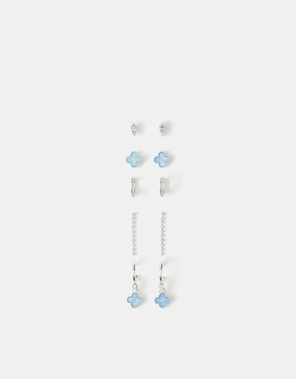 5-Pack Clover Stud & Hoop Earrings, , large