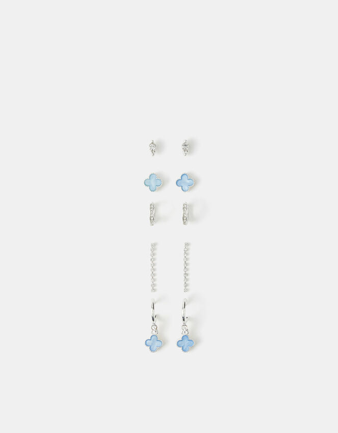 5-Pack Clover Stud & Hoop Earrings, , large