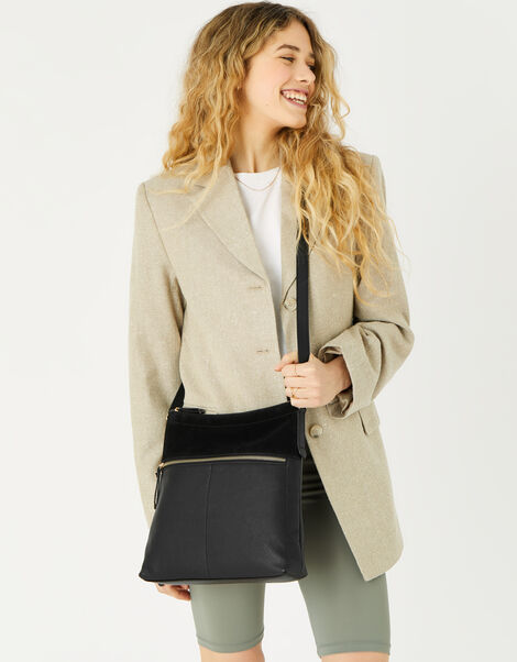 Large Leather Messenger Bag, , large
