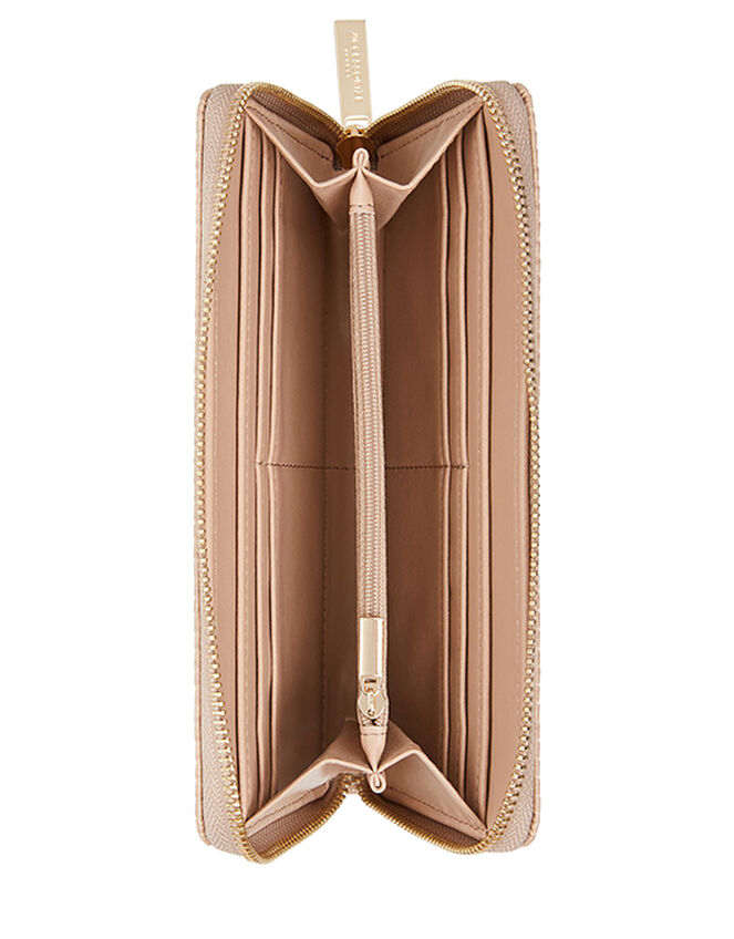 Large Reptile Wallet, Nude (NUDE), large