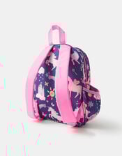 Girls Unicorn Print Backpack, , large