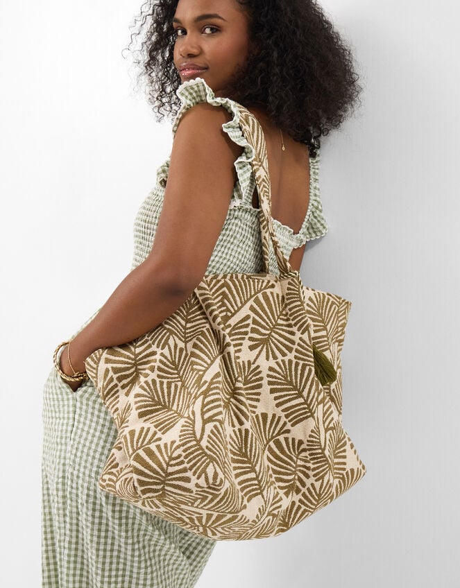 Palm Print Weekend Bag, , large