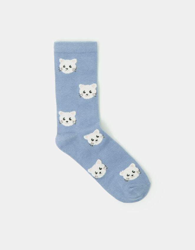 Cat Print Socks, , large