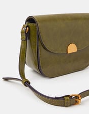 Boxy Crossbody Bag, Green (OLIVE), large