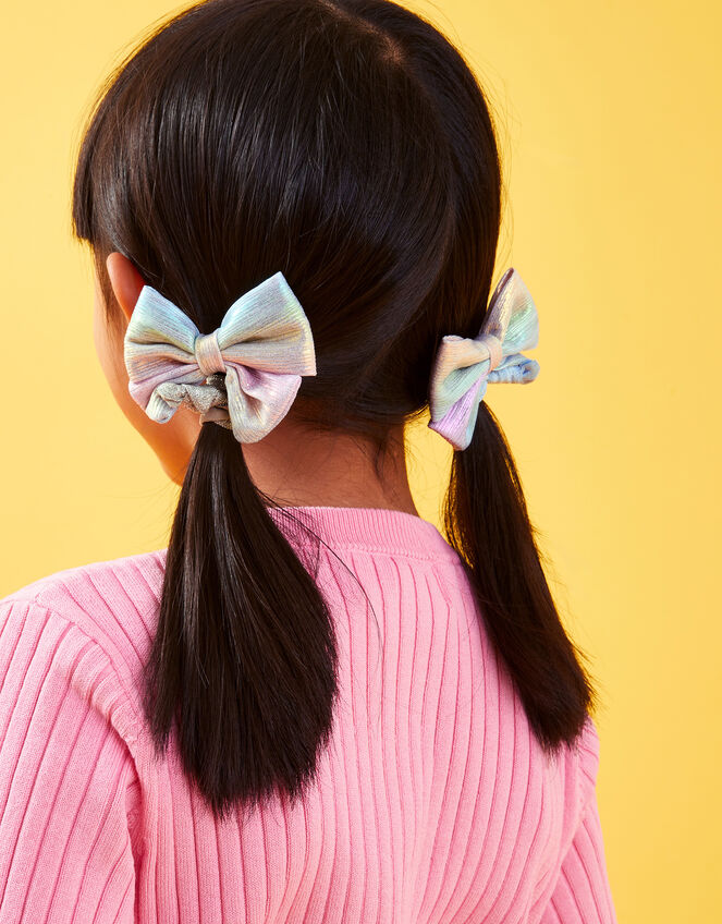 2-Pack Girls Ombre Bow Clips, , large