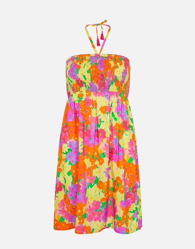 Pop Floral Print Bandeau Dress, Multi (BRIGHTS-MULTI), large