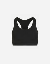 Supportive Cropped Gym Top, Black (BLACK), large