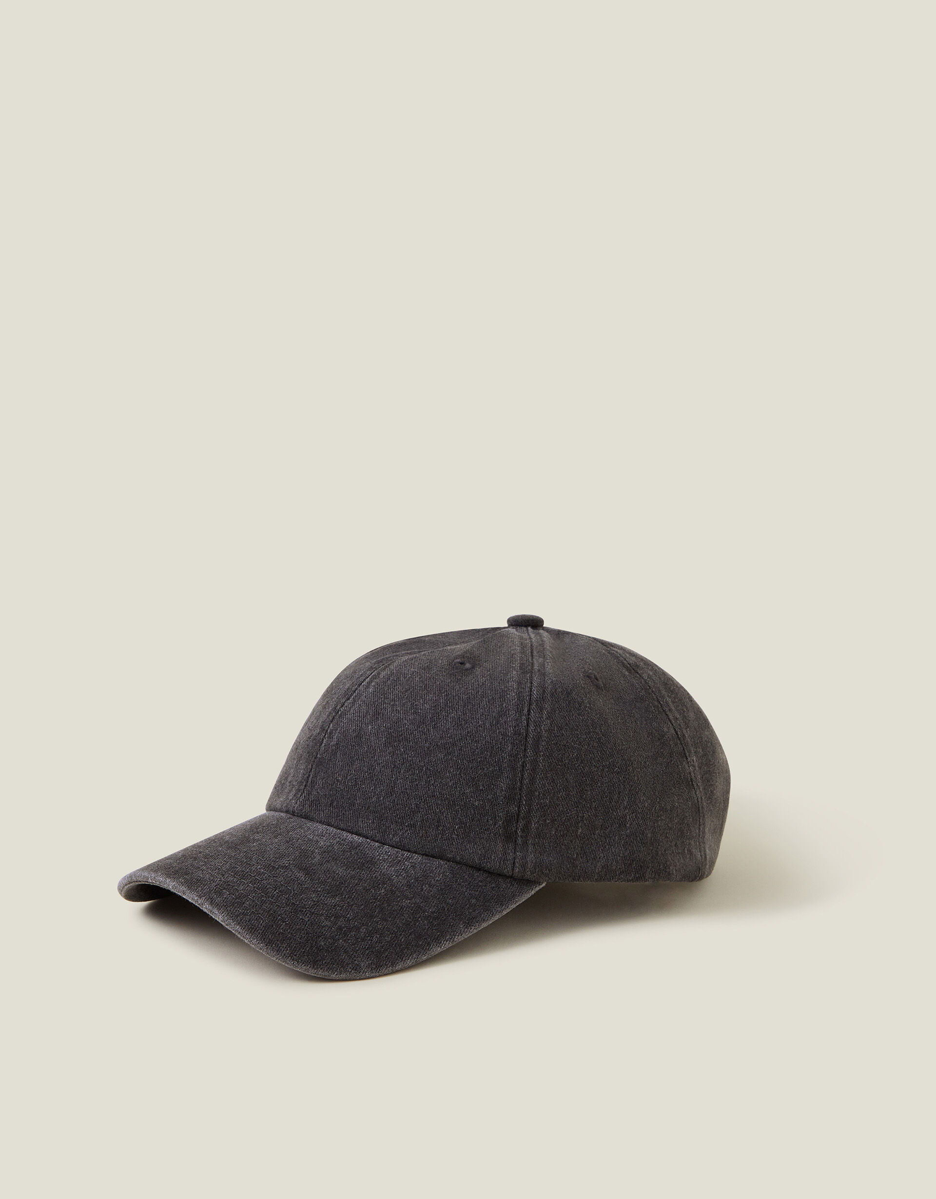 Washed Denim Baseball Cap Grey