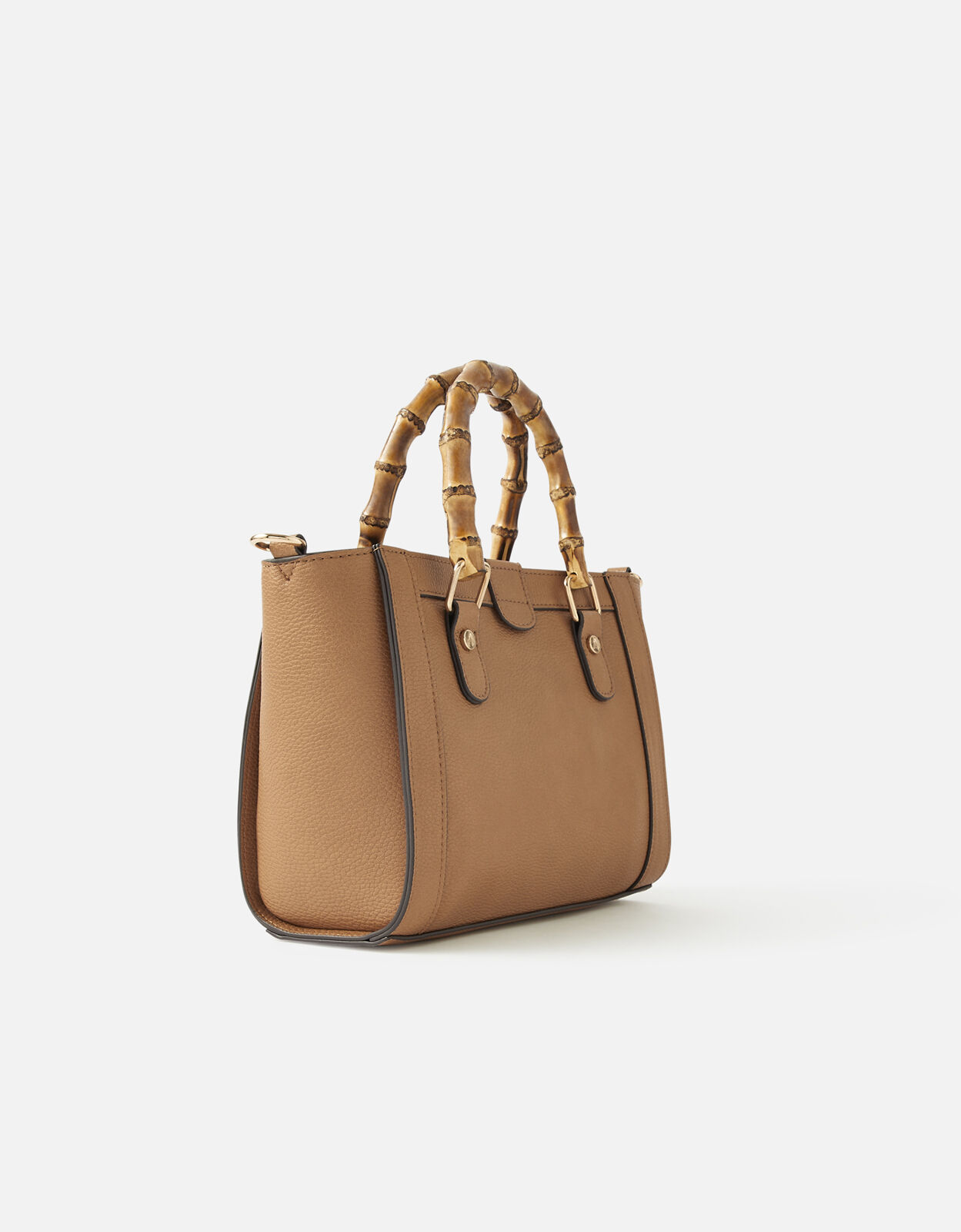 Bamboo Mini Handheld Bag Tan