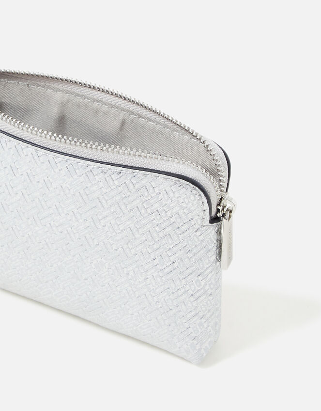 Metallic Coin Purse, Silver (SILVER), large