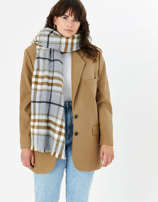 Wonder Check Blanket Scarf, , large
