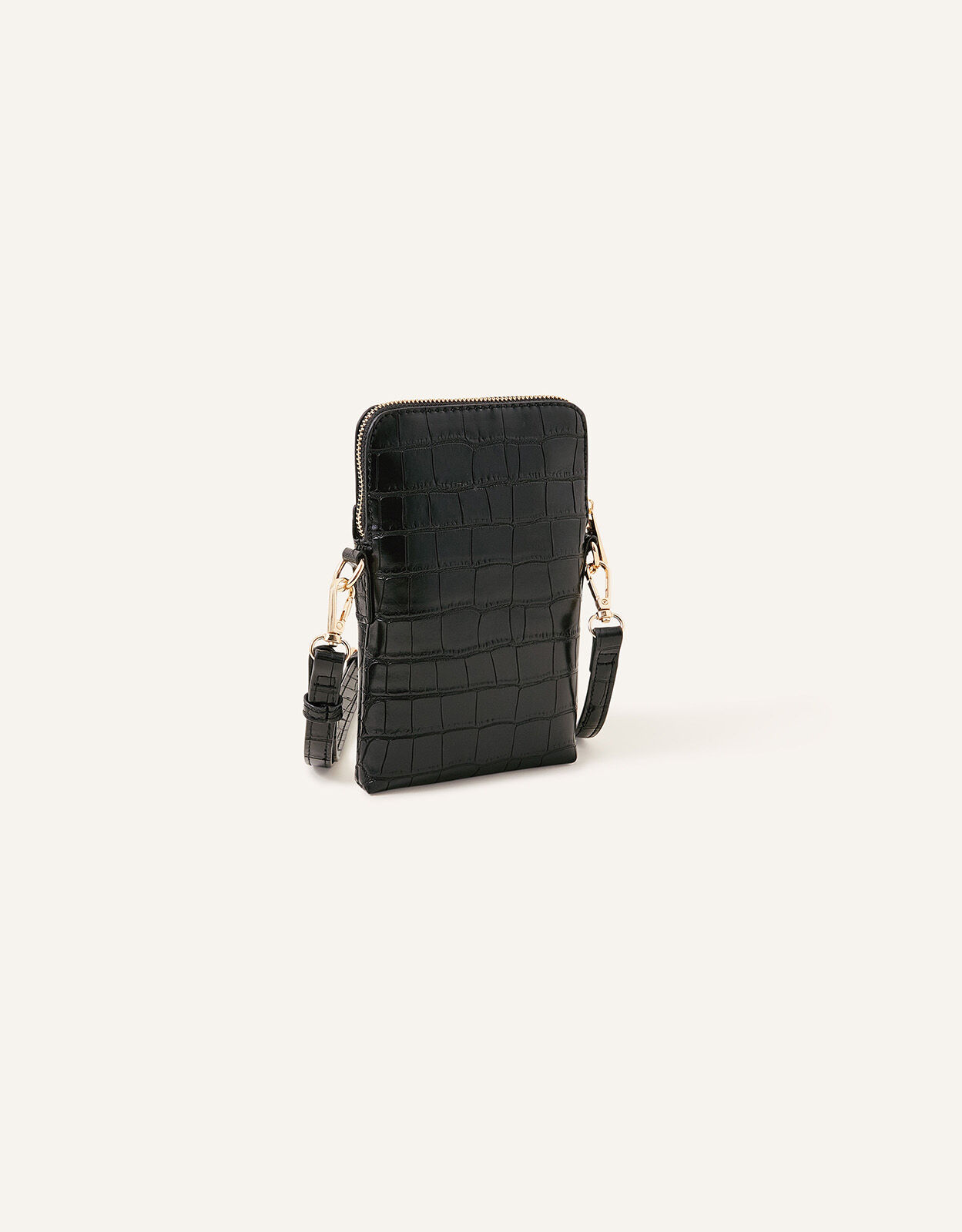 Faux Croc Cross Body Phone Bag