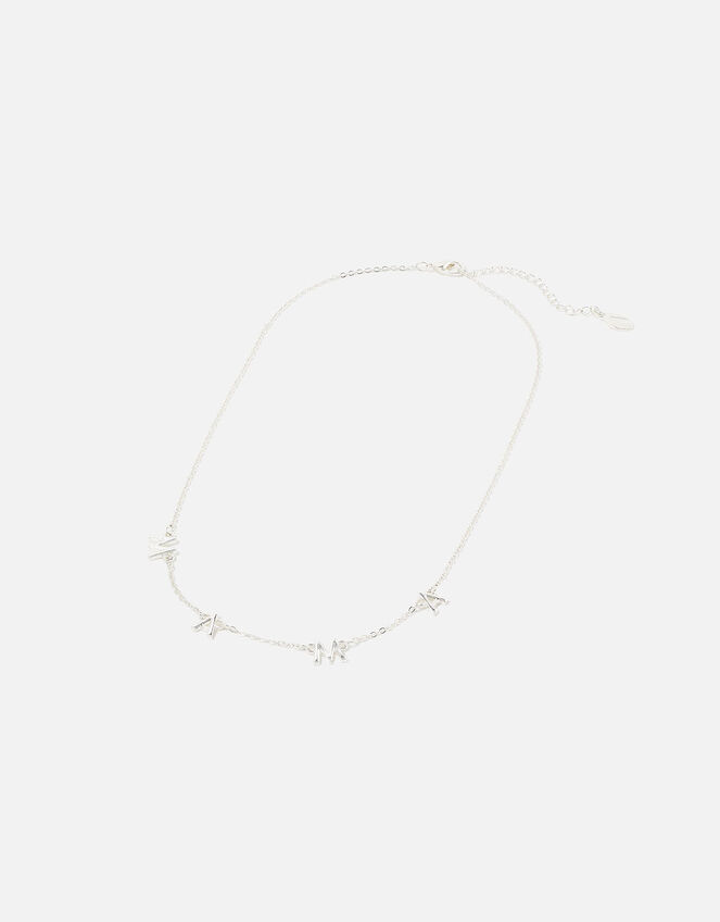 Mama Pendant Necklace, Silver (SILVER), large