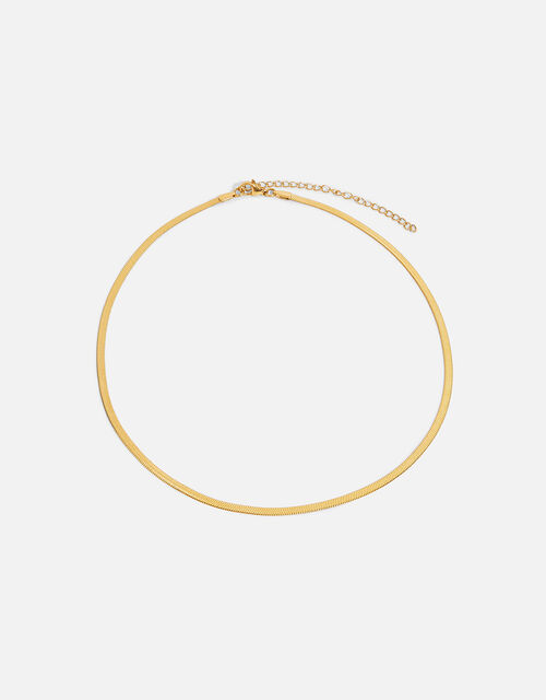 Snake Chain Necklace, Gold (GOLD), large